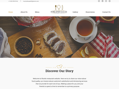 Restaurant Theme design homepage restaraunt template theme web web design webpage website