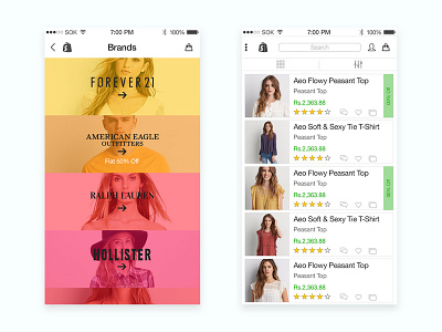 Shopify Mobile App Concept Design design app ios app design iosapp mobile mobile app mobile app design shopify shopping app ui ux
