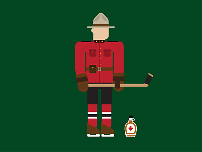 Happy Canada Day/Canada 150! canada canada 150 hockey icon illustration mountie