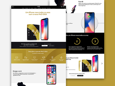 Landing Page - MEO iphone landing meo page smartphone ui ux