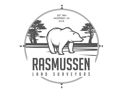 Logo for Surveying Company california logo outdoors