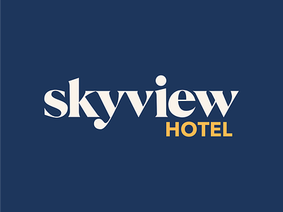 Skyview Hotel (primary wordmark) boutique hotel branding dark sky hotel identity identity design logo logo design skyview skyview hotel torrey utah