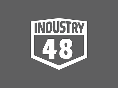 Industry 48 Monochrome branding identity industry 48 logo metal fabricators monochrome