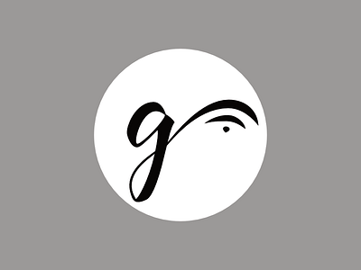 Granha Secondary Mark black and white co living co working flourish granha hand lettering identity identity design lettering logo logo design wifi