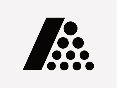 A logo - unused a black and white branding concept conceptual demolition design identity identity design logo logo design monochrome reject rejected unused