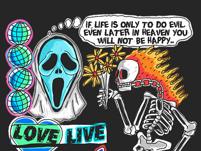 Love Live graphic design illustration typography
