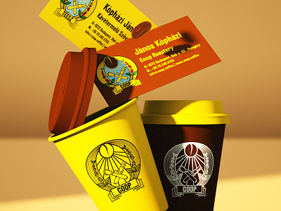 Coop Roastery branding branding design budapest businesscard coffee coffee cup hungary octanerender package retro