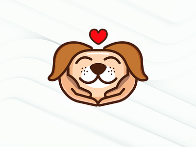 Cute doggo logo 🐶 ❤️
