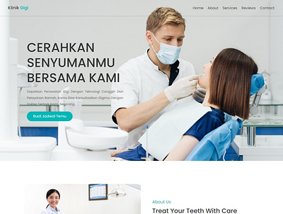Dental Clinic Web Design dental dental clinic dentist design graphic design ui ux web web design