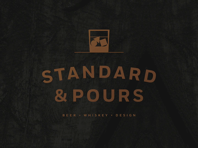 Standard & Pours branding identity typography