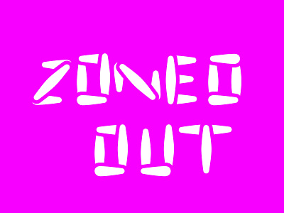 Zoned Out font graffitti lettering type design typography