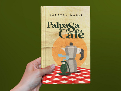 Reimagining the cover of Palpasa Cafe book cover book design graphic design novel print design reimagine retro vintage