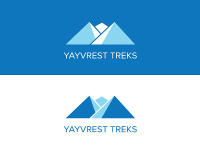 Yay! Everest blue everest logo logo design negative space sky blue yay