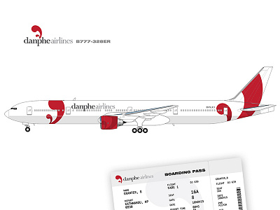 Airline Livery Design airline boardingpass boeing777 branding livery logo