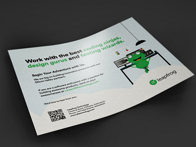 Leapfrog Technology - Print ad advertisement brand design branding logo logo design print