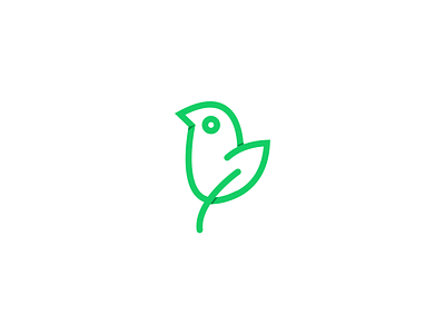 Birdflower bird logo logo design plant symbol