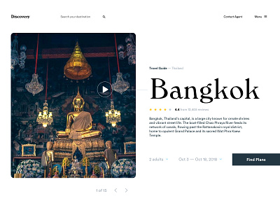 Travel Concept bangkok design destination journey minimal planner retro sketch thailand tourism travel ui uiux ux