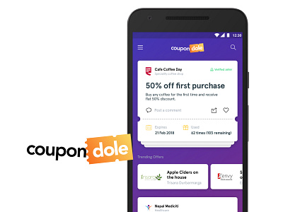 Conceptual Mockup for a Coupon App