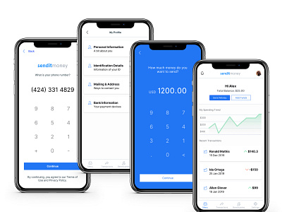 Send Money finance fintech ios ios app iphone app money transfer send money