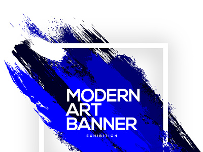 Modern Art Banners art banners dry brushes dry colors dry splashes dry strokes modern modern frame