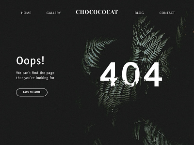 Daily UI challenge #008 — 404 page