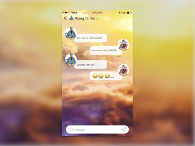 Daily UI challenge #013 — Direct Messaging app daily 100 daily challange design design app direct messaging messaging app ui web