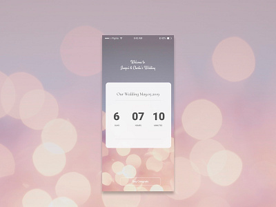 Daily UI challenge #014 — Countdown app daily 100 daily challange design design app ui web