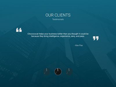 Daily UI challenge #039 — Testimonials