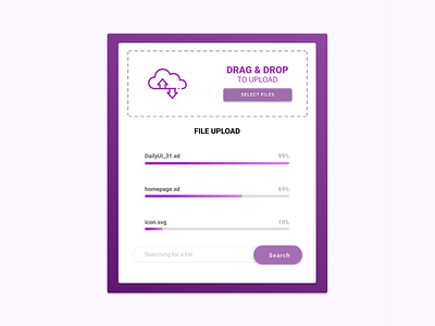 Daily UI challenge #031 —  File Uplaod