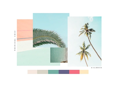 Moodboard for Meerk Resort app app marketing art design art director brasil brazil carioca design fashion marketing minimal pdf rio de janeiro