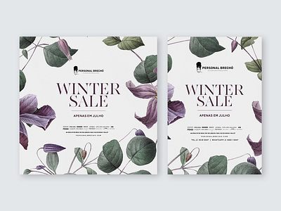 Winter Sale │ PERSONAL BRECHÓ art design art director brasil brazil design fashion instagram marketing moda rio de janeiro sale winter