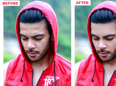 Picture retouching in adobe photoshop