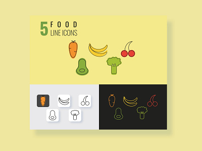 healthy food app design food healthy food icons