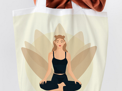 yoga design illustration