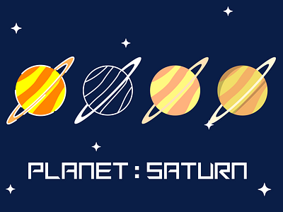 Planet Icon : Saturn flat icon outline planet saturn