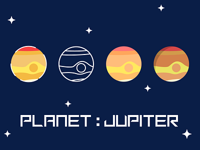 Planet icon : Jupiter flat icon jupiter outline planet