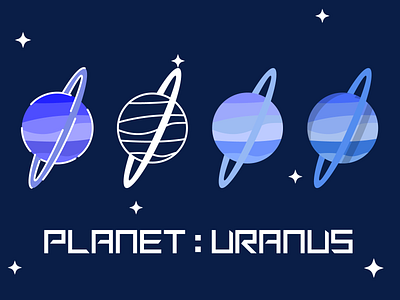 Planet Icon : Uranus flat icon outline planet uranus