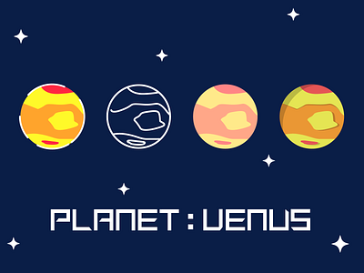 Planet Icon : Venus flat icon outline planet venus