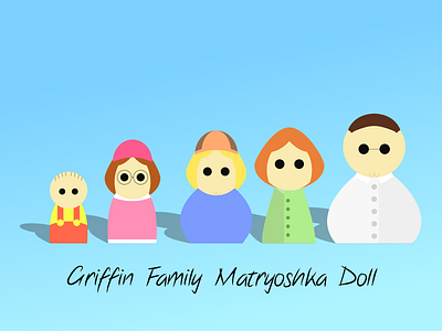 Matryoshka Doll : Griffin Family doll family flat griifin icon matryoshka