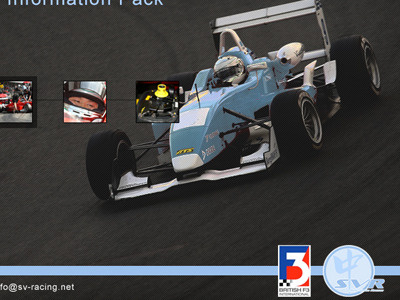 Sino Vision Racing F3 Sponsorhip pack front page design formaul 3 pixel horizon print web
