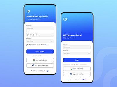 Login and Register Page Exploration app branding dailyui design flat minimal mobile ui ui design uiux ux ux design web