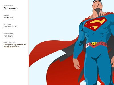 Superman - Illustration illustration logo