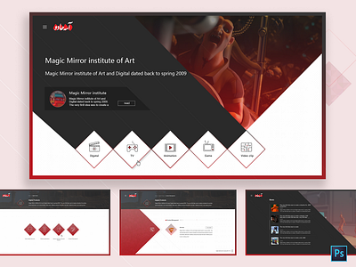 An institute website design design dribbble photoshop responsive ui ux web design webdesign website