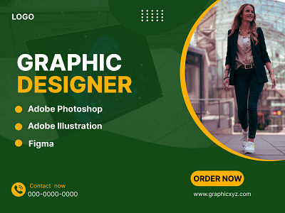 Graphic designer adobe photoshop banner branding brochure business post design designer flyer graphic design illustration logo post poster design social media post ui ux