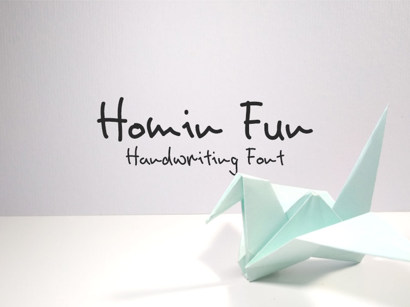 Download Free Homin Fun Font By Wawan On Dribbble Fonts Typography