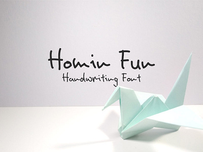 Homin Fun Font fancy font handwriting type typography