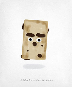 GARY BALDI biscuits british copywriting design illustration