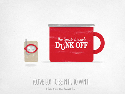 THE GREAT BISCUIT DUNK OFF biscuits british copywriting design illustration