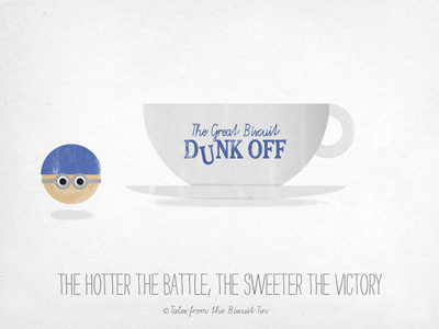 THE GREAT BISCUIT DUNK OFF biscuits british copywriting design illustration