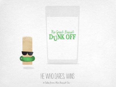 THE GREAT BISCUIT DUNK OFF biscuits british copywriting design illustration